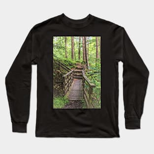 A Woodland Footbridge Long Sleeve T-Shirt